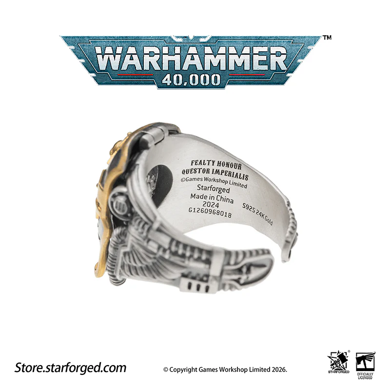 Warhammer 40K Questor Imperialis Helmring Adeptus Mechanicus Titan Culture Ring by Starforged - Image 19