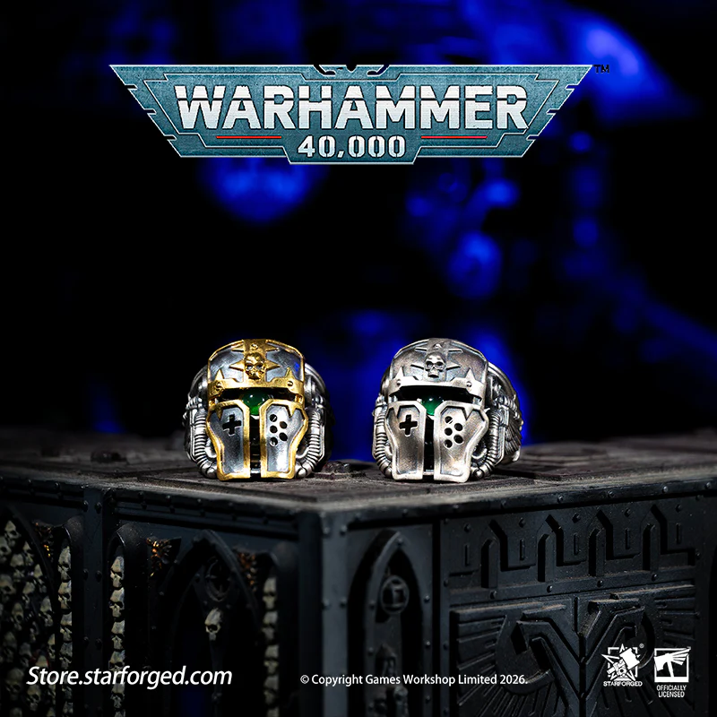 Warhammer 40K Questor Imperialis Helmring Adeptus Mechanicus Titan Culture Ring by Starforged - Image 4