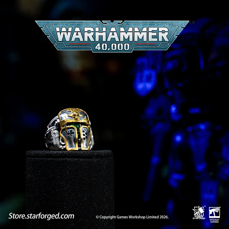 Warhammer 40K Questor Imperialis Helmring Adeptus Mechanicus Titan Culture Ring by Starforged - Image 5