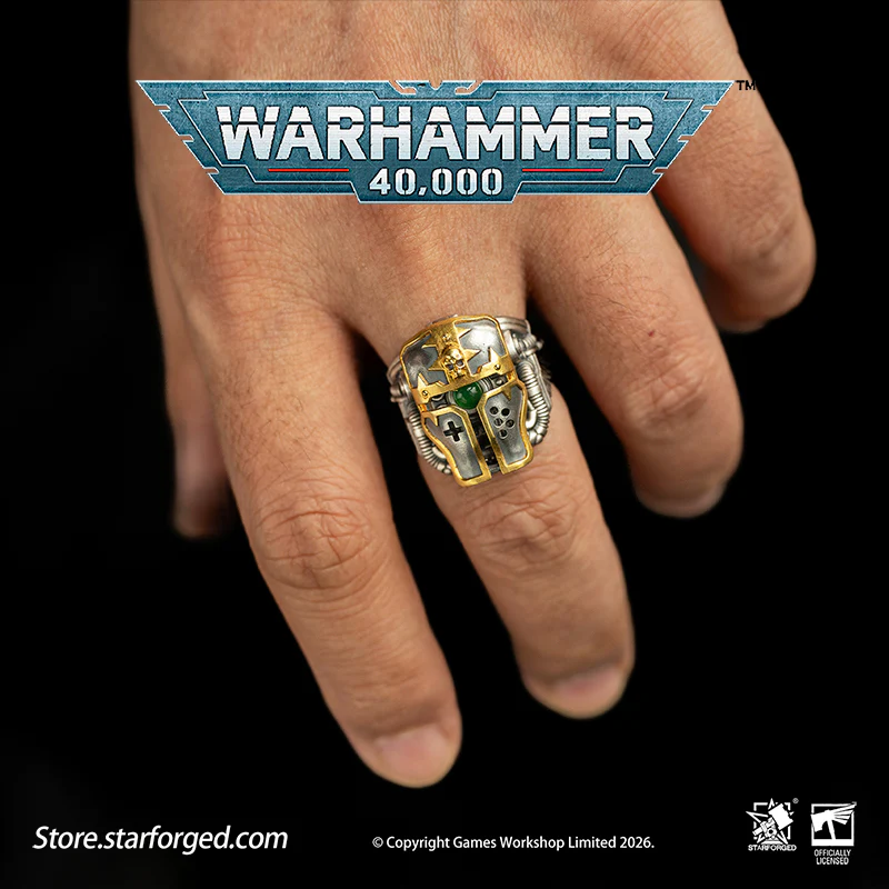 Warhammer 40K Questor Imperialis Helmring Adeptus Mechanicus Titan Culture Ring by Starforged - Image 8