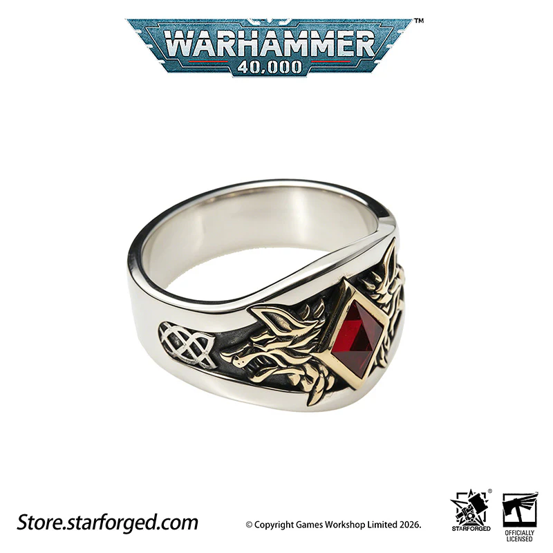 Warhammer 40K Space Wolves Ring of Leman Russ Wolf King Memorial Ring Starforged - Image 13