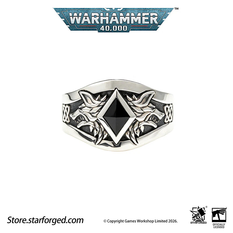 Warhammer 40K Space Wolves Ring of Leman Russ Wolf King Memorial Ring Starforged - Image 15
