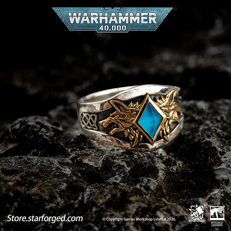 Warhammer 40K Space Wolves Ring of Leman Russ Wolf King Memorial Ring Starforged - Image 6