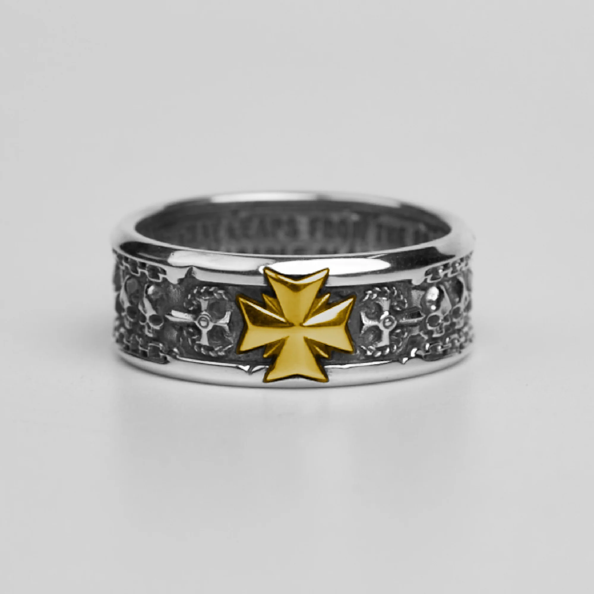 Black Templar Warhammer Ring of Crusader Vows Gold Empire Champion Ring Starforged - Image 2