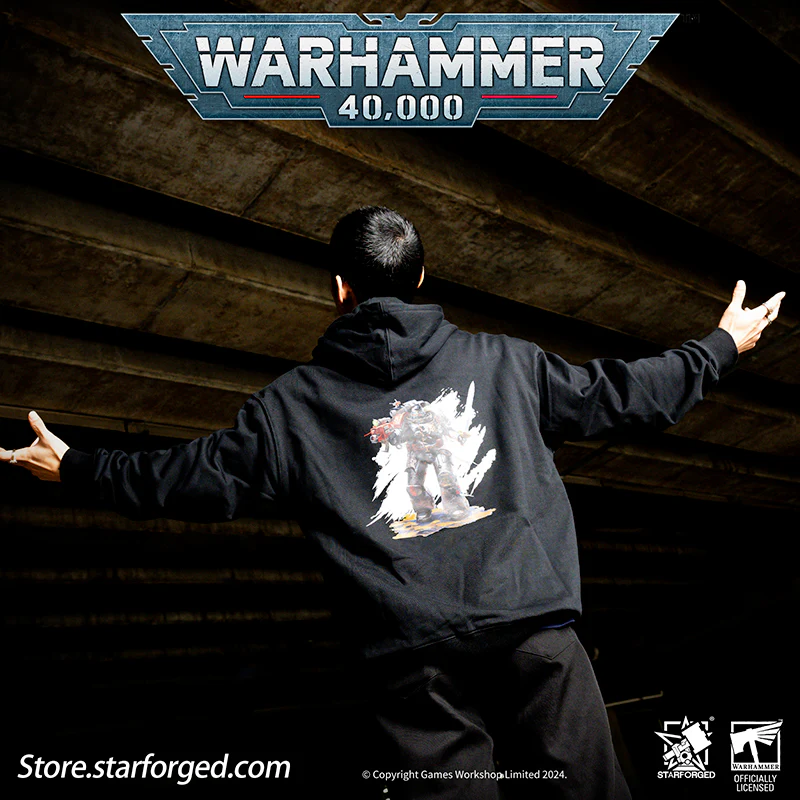 Starforged Warhammer 40K Honor Guard Series Themed Hoodie Space Marines 2 Men's Sweatshirts Other - Image 12