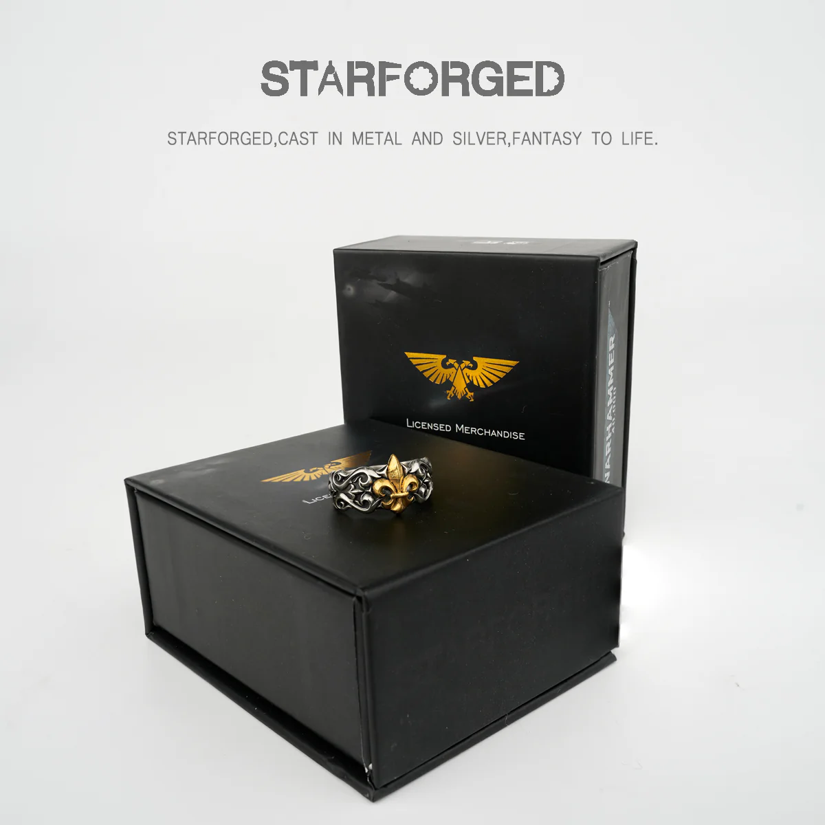 Starforged Adepta Sororitas Sisters of Battle Bulbous Iris Silver Ring 40K Warhammer Gold - Image 5
