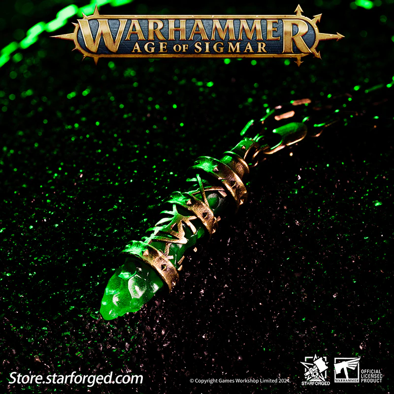 Starforged Age of Sigmar Skaven Warpstone Copper Necklace Game Peripherals Warhammer Pendant - Image 3