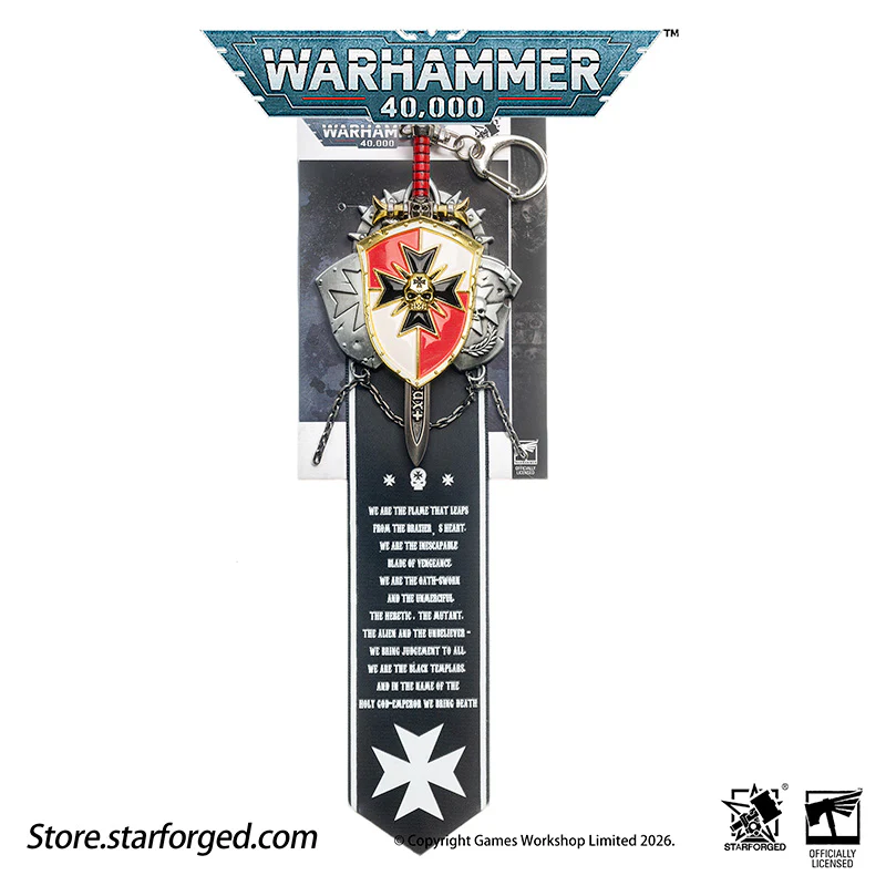 Starforged Black Templars Sword Brethren Crusade Shield Warhammer 40K Brooch Pin Badge - Image 13