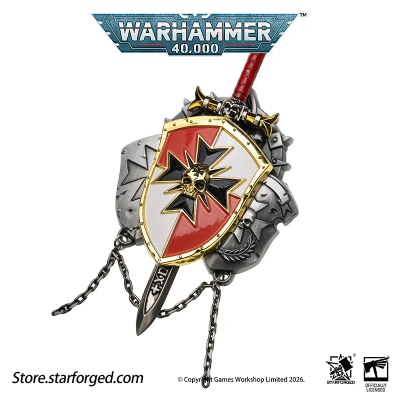Starforged Black Templars Sword Brethren Crusade Shield Warhammer 40K Brooch Pin Badge - Image 15