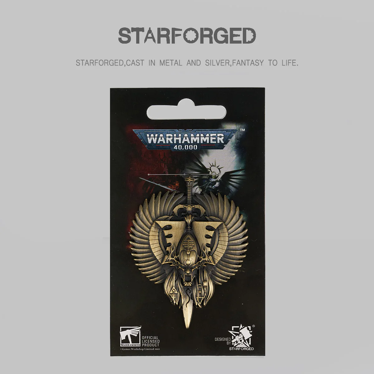 Starforged Bloody Handed God Khaine Pin Badge Aeldari Eldar Warhammer 40K Men's Accessories - Image 6