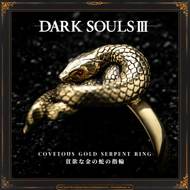 Starforged DARK SOULS III Covetous Gold Serpent Ring Accessories Game Peripherals Officially Authorized - Image 10