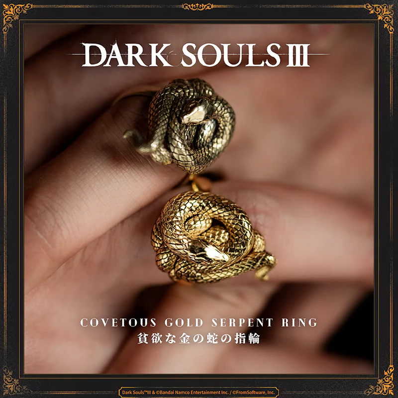 Starforged DARK SOULS III Covetous Gold Serpent Ring Accessories Game Peripherals Officially Authorized - Image 13