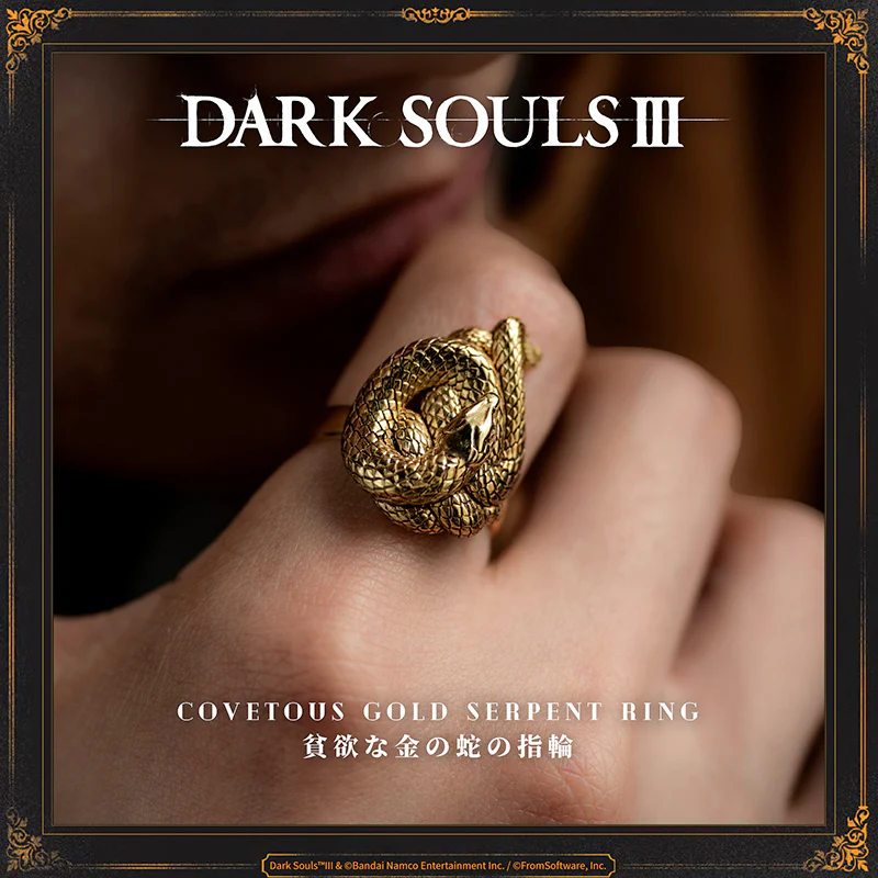 Starforged DARK SOULS III Covetous Gold Serpent Ring Accessories Game Peripherals Officially Authorized - Image 14