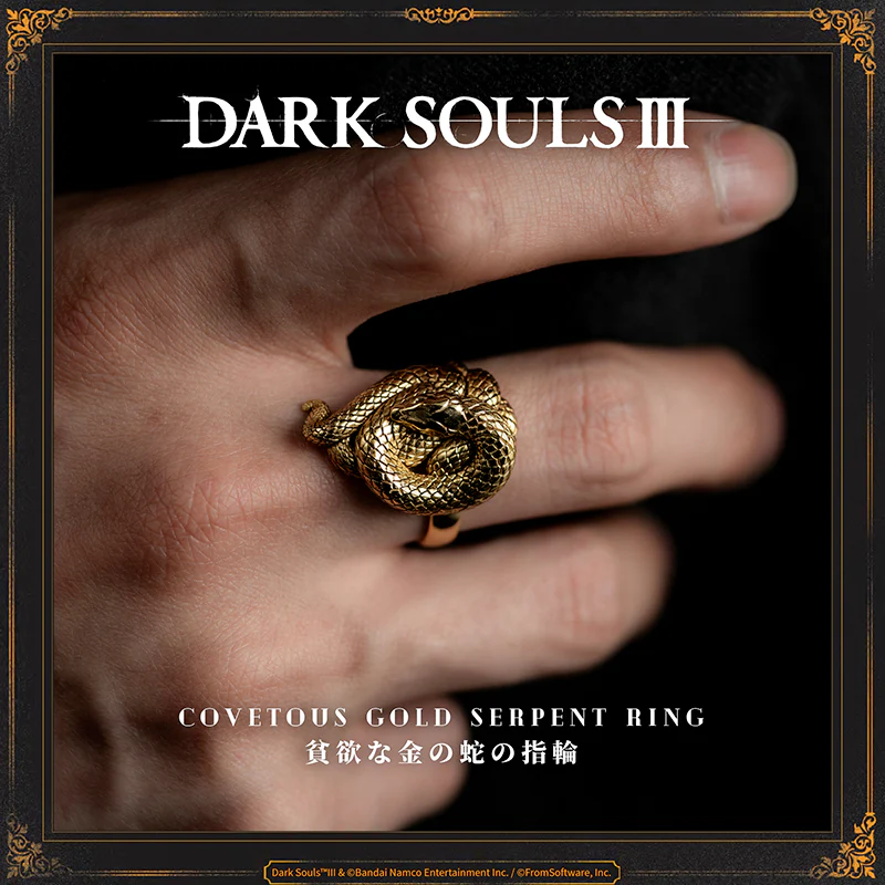 Starforged DARK SOULS III Covetous Gold Serpent Ring Accessories Game Peripherals Officially Authorized - Image 15