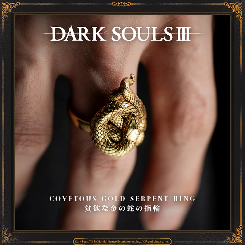 Starforged DARK SOULS III Covetous Gold Serpent Ring Accessories Game Peripherals Officially Authorized - Image 16