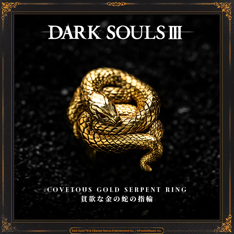 Starforged DARK SOULS III Covetous Gold Serpent Ring Accessories Game Peripherals Officially Authorized - Image 4