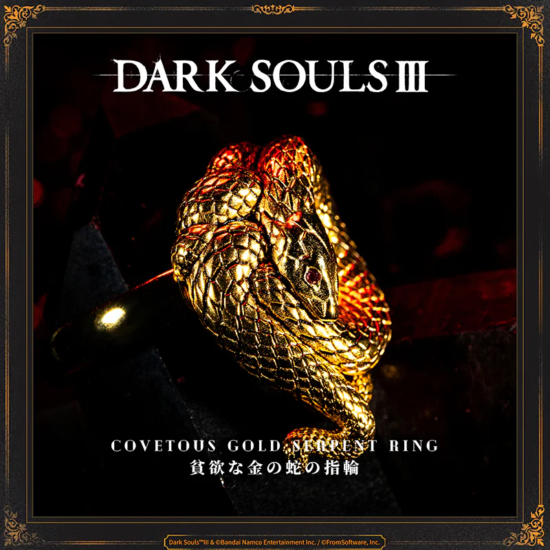 Starforged DARK SOULS III Covetous Gold Serpent Ring Accessories Game Peripherals Officially Authorized - Image 6