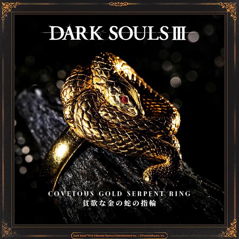 Starforged DARK SOULS III Covetous Gold Serpent Ring Accessories Game Peripherals Officially Authorized - Image 7