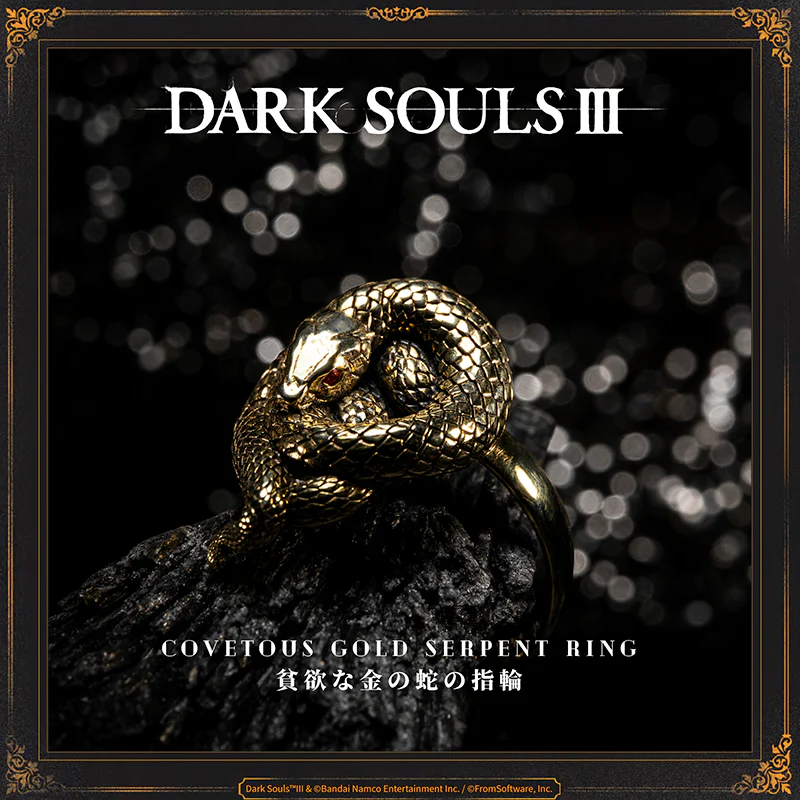 Starforged DARK SOULS III Covetous Gold Serpent Ring Accessories Game Peripherals Officially Authorized - Image 9