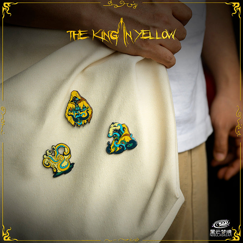 Starforged Cthulhu Mythos The King in Yellow Enamel Pin Badge Brooch Classic Fantasy Horror Novel Peripheral Products - Image 3