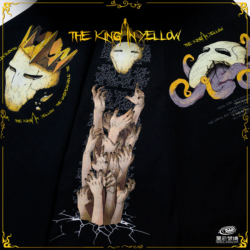 Starforged Cthulhu Mythos The King in Yellow Men's Cotton Short-Sleeved T-shirt Other - Image 6