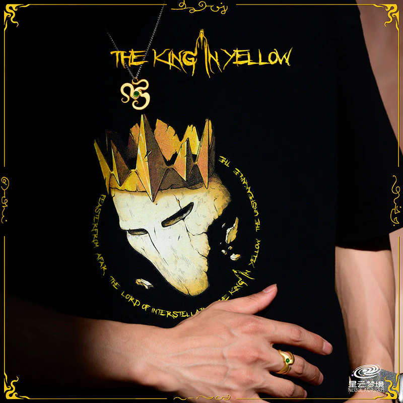Starforged Cthulhu Mythos The King in Yellow Men's Cotton Short-Sleeved T-shirt Other - Image 9