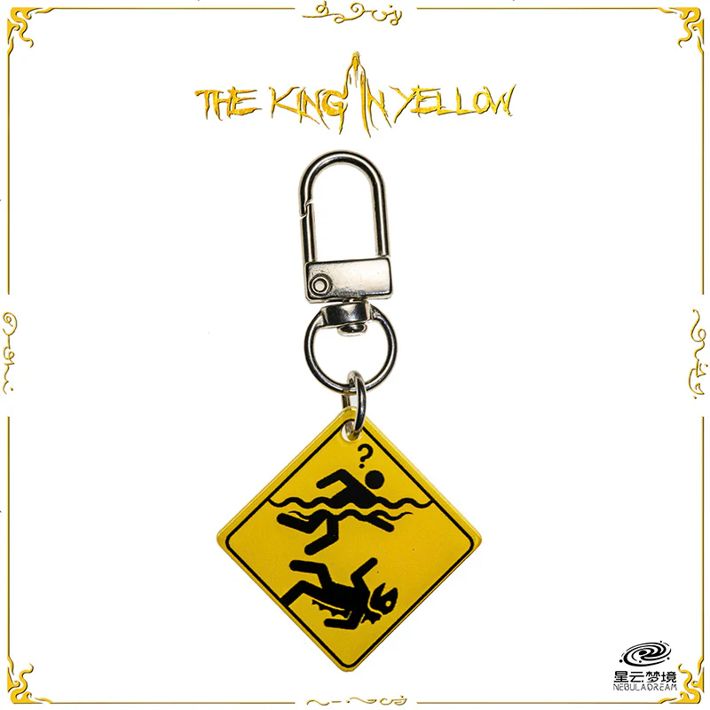 Starforged Cthulhu Mythos “WATCH OUT!” The King in Yellow Story Themed Keychain Christmas Gifts - Image 8