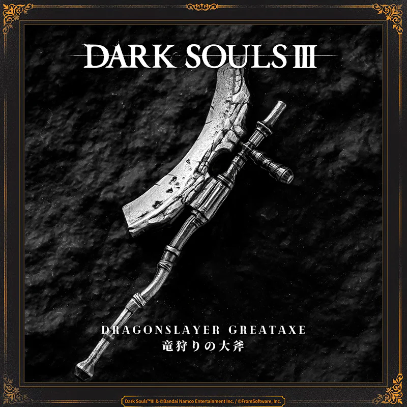 Starforged DARK SOULS III Dragonslayer Greatshield & Dragonslayer Greataxe Keychain Accessories Game Merchandise Officially Authorized - Image 11