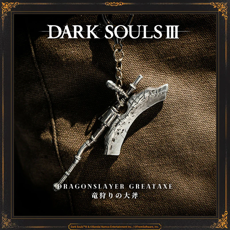 Starforged DARK SOULS III Dragonslayer Greatshield & Dragonslayer Greataxe Keychain Accessories Game Merchandise Officially Authorized - Image 12