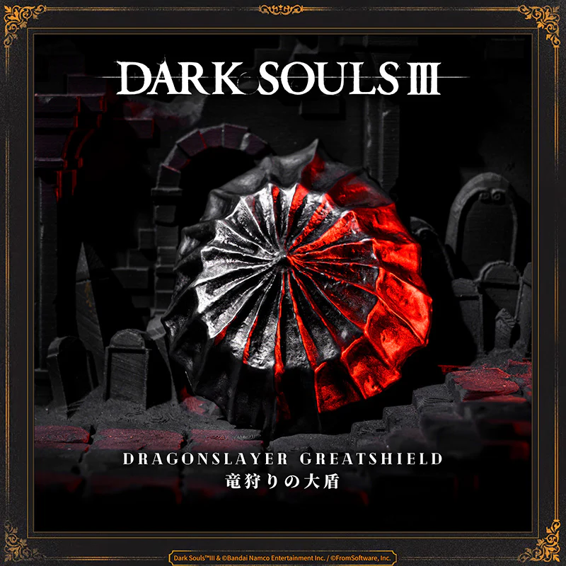 Starforged DARK SOULS III Dragonslayer Greatshield & Dragonslayer Greataxe Keychain Accessories Game Merchandise Officially Authorized - Image 18