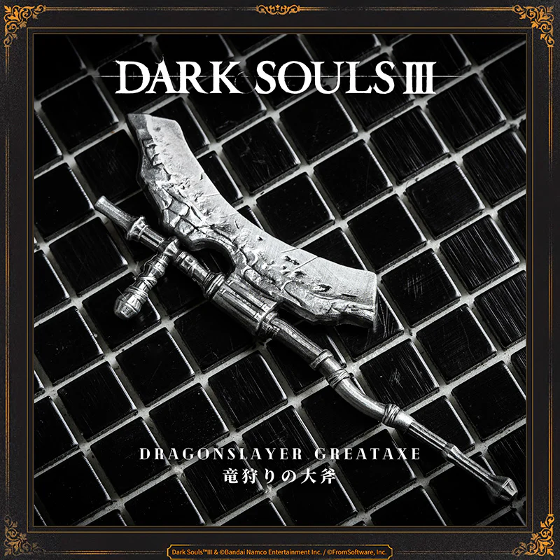 Starforged DARK SOULS III Dragonslayer Greatshield & Dragonslayer Greataxe Keychain Accessories Game Merchandise Officially Authorized - Image 6