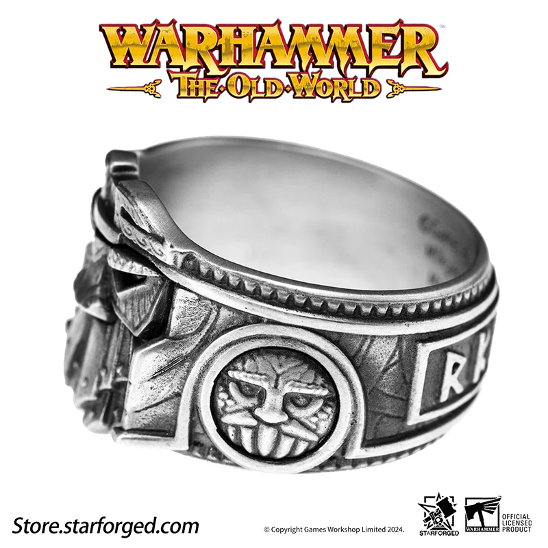 Starforged Duardin Ironbreaker Rune Ring Warhammer the Old World Men's fashion accessories - Image 10