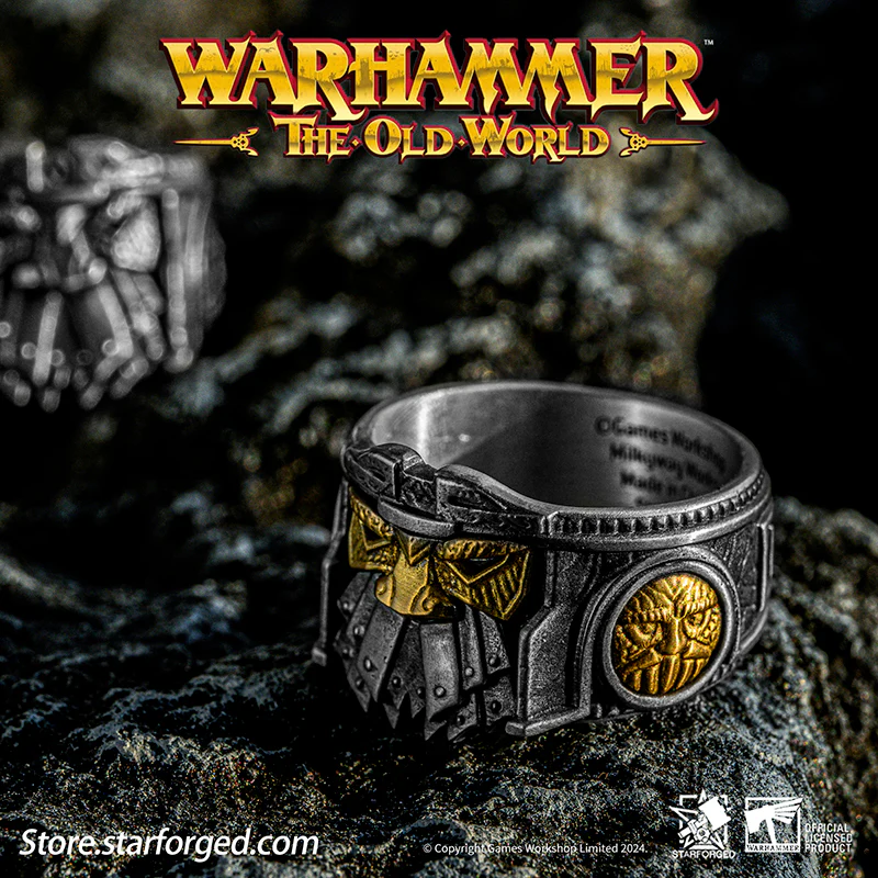 Starforged Duardin Ironbreaker Rune Ring Warhammer the Old World Men's fashion accessories - Image 5