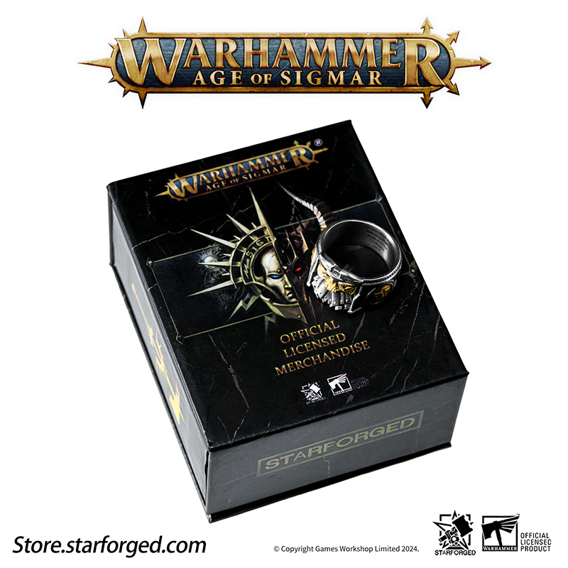 Starforged Duardin Ironbreaker Rune Ring Warhammer the Old World Men's fashion accessories - Image 6