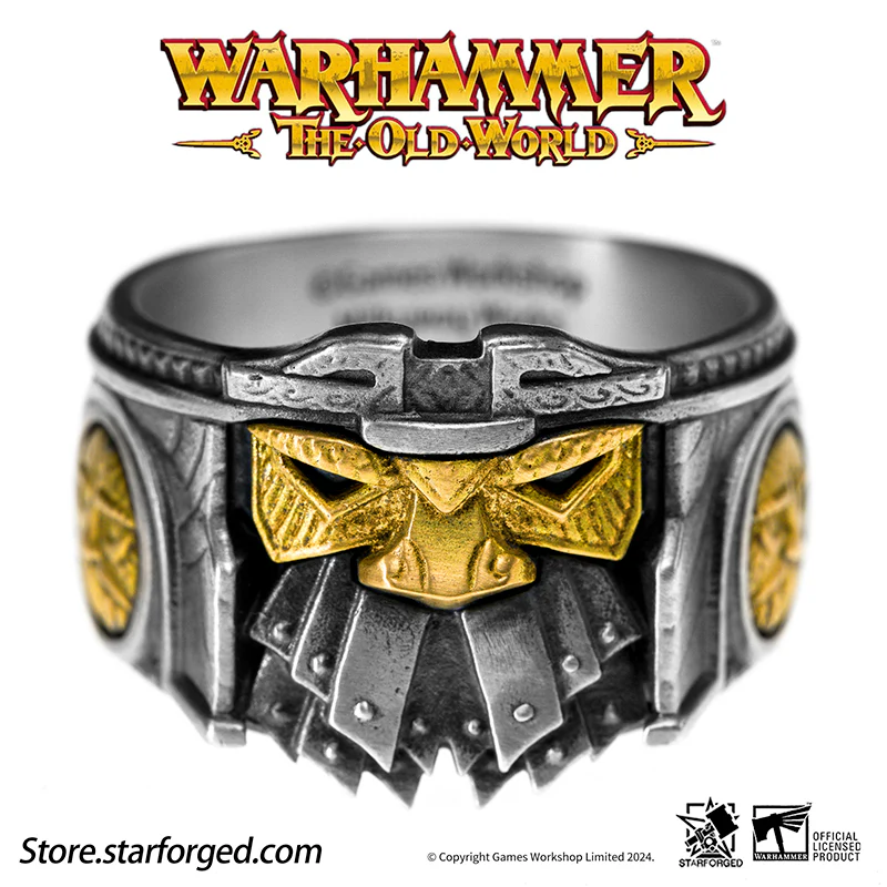 Starforged Duardin Ironbreaker Rune Ring Warhammer the Old World Men's fashion accessories - Image 8