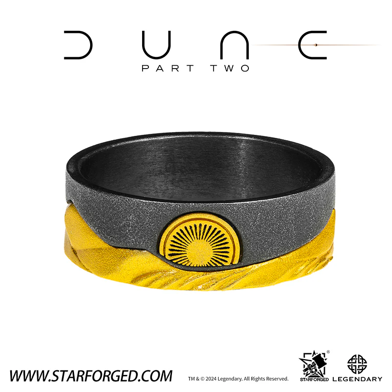 Starforged Dune II Themed Ring Couple Original design Exclusive Movie peripherals Legendary Pictures - Image 10