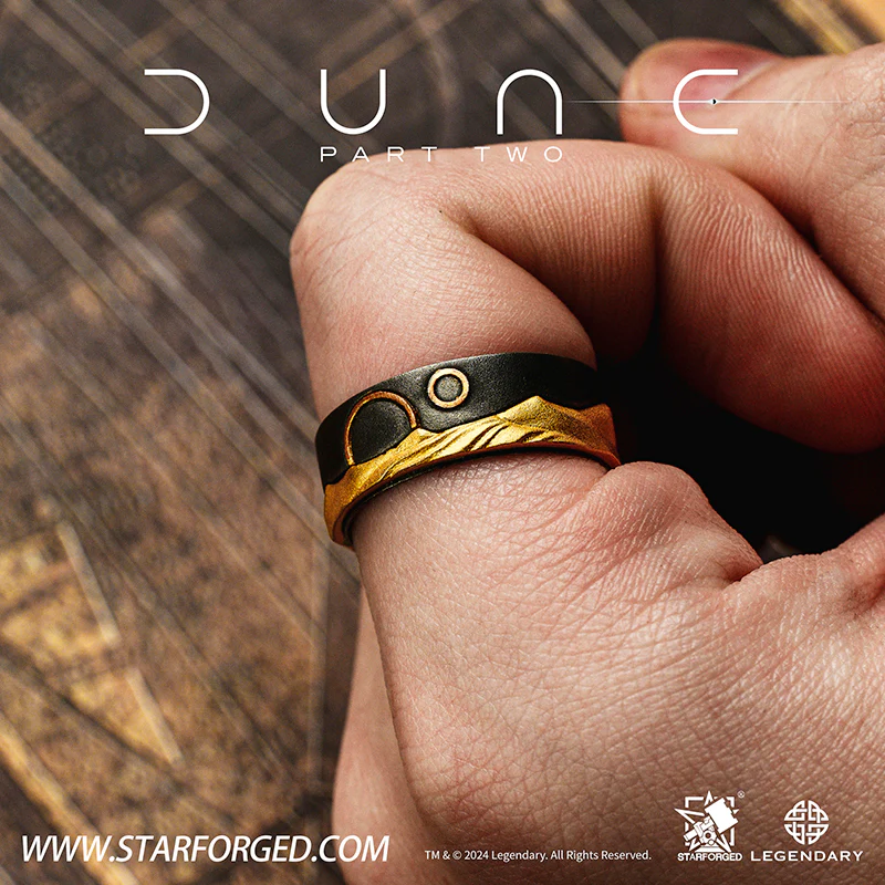 Starforged Dune II Themed Ring Couple Original design Exclusive Movie peripherals Legendary Pictures - Image 7