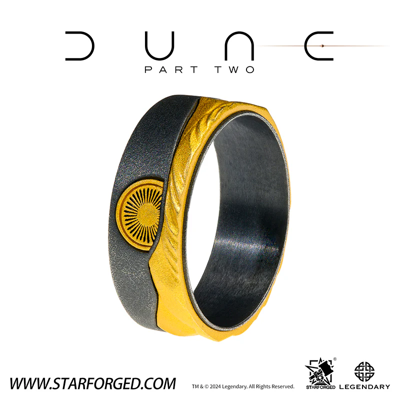 Starforged Dune II Themed Ring Couple Original design Exclusive Movie peripherals Legendary Pictures - Image 8