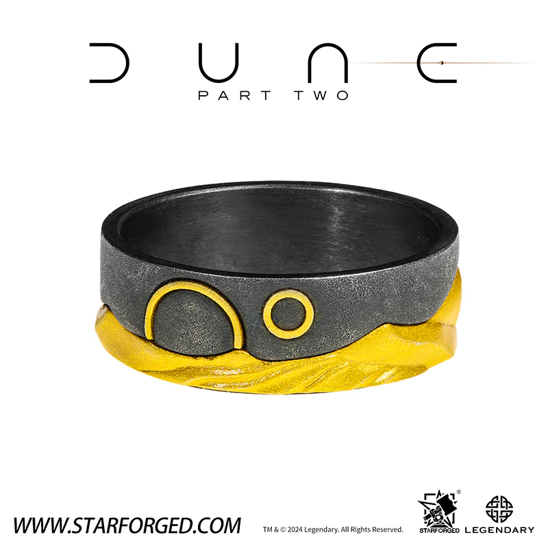 Starforged Dune II Themed Ring Couple Original design Exclusive Movie peripherals Legendary Pictures - Image 9
