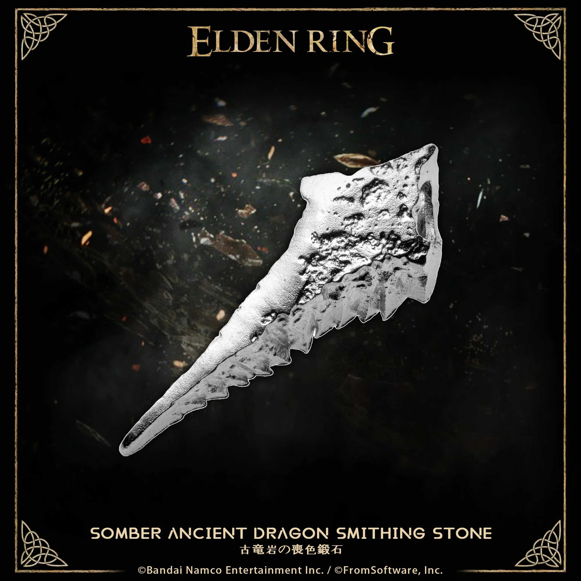 Starforged ELDEN RING Ancient Dragon Smithing Stone Somber Ancient Dragon Smithing Stone Necklace Pendant Accessories Game Merchandise Officially Authorized