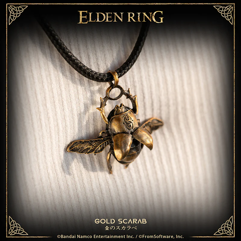 Starforged ELDEN RING Silver Scarab & Gold Scarab Necklace Pendant Game Merchandise Officially Authorized - Image 10