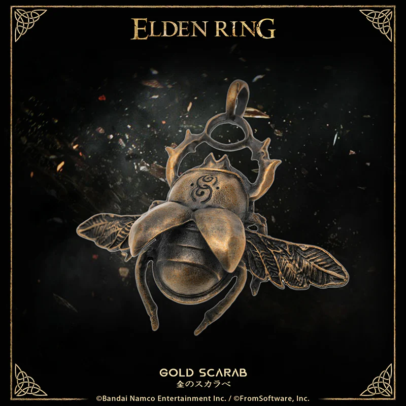 Starforged ELDEN RING Silver Scarab & Gold Scarab Necklace Pendant Game Merchandise Officially Authorized - Image 3