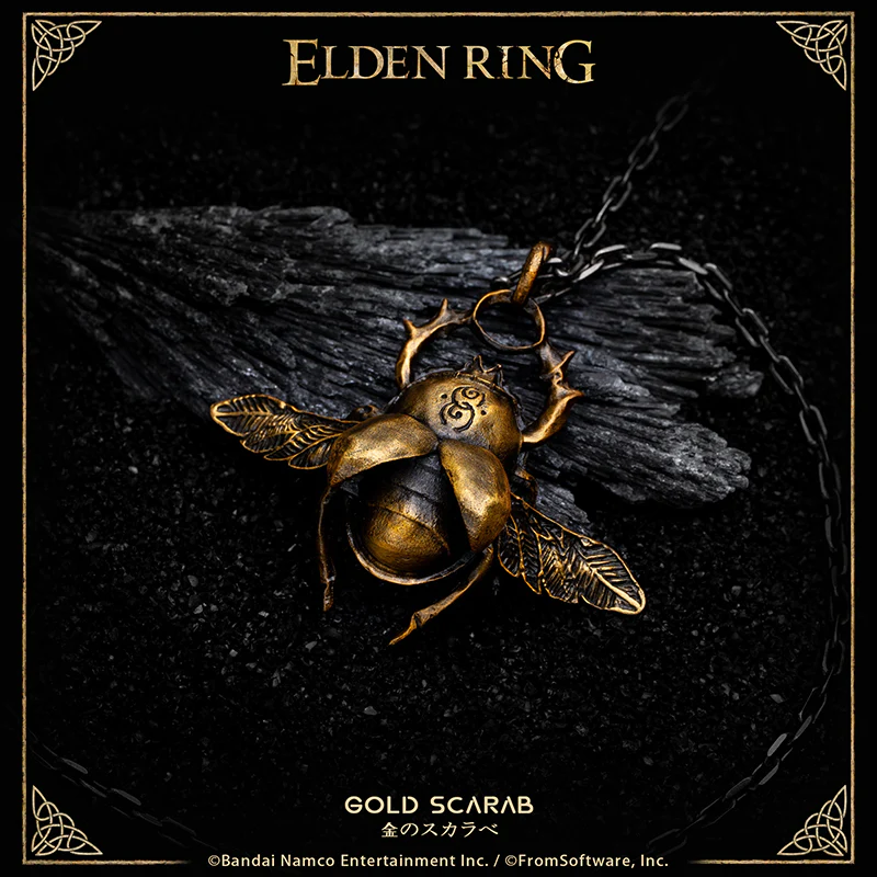 Starforged ELDEN RING Silver Scarab & Gold Scarab Necklace Pendant Game Merchandise Officially Authorized - Image 5