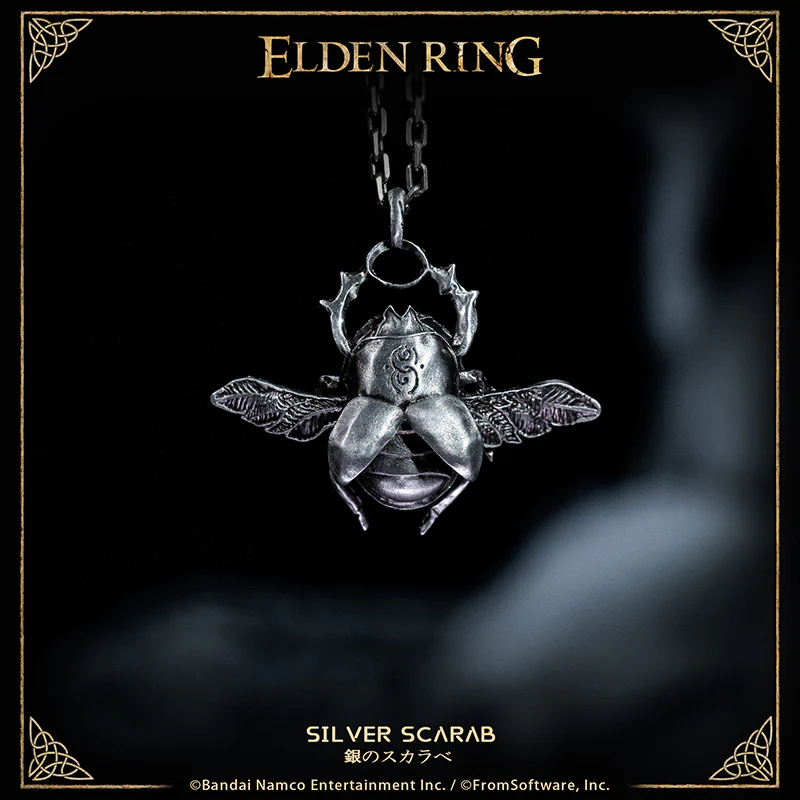 Starforged ELDEN RING Silver Scarab & Gold Scarab Necklace Pendant Game Merchandise Officially Authorized - Image 6