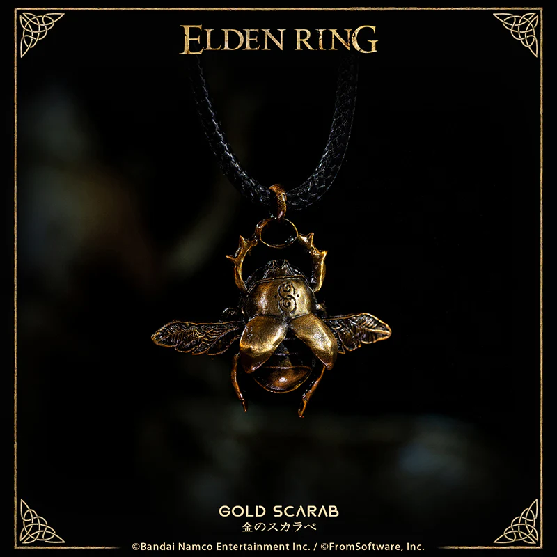 Starforged ELDEN RING Silver Scarab & Gold Scarab Necklace Pendant Game Merchandise Officially Authorized - Image 7