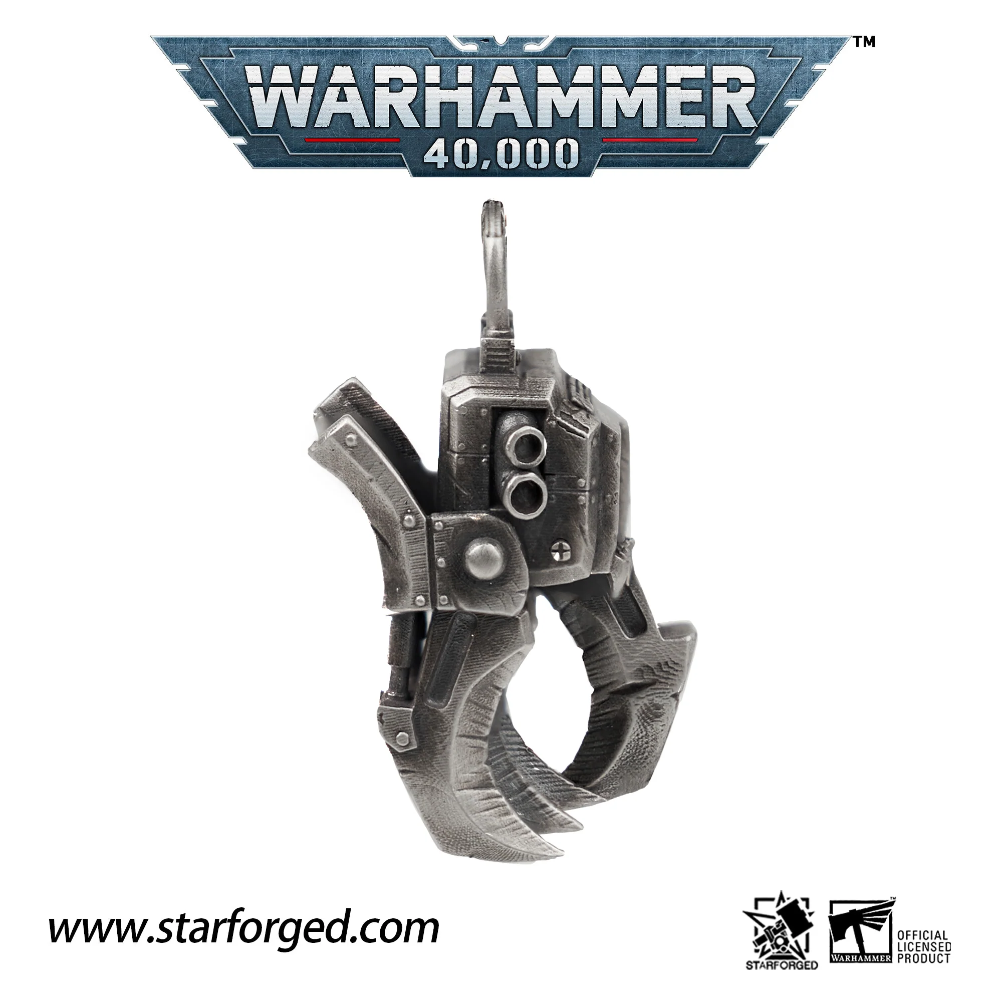 Starforged Ghazghkull Thraka Warhammer 40K Orks Sterling Silver Men's Necklace Prophet of the Waaagh!