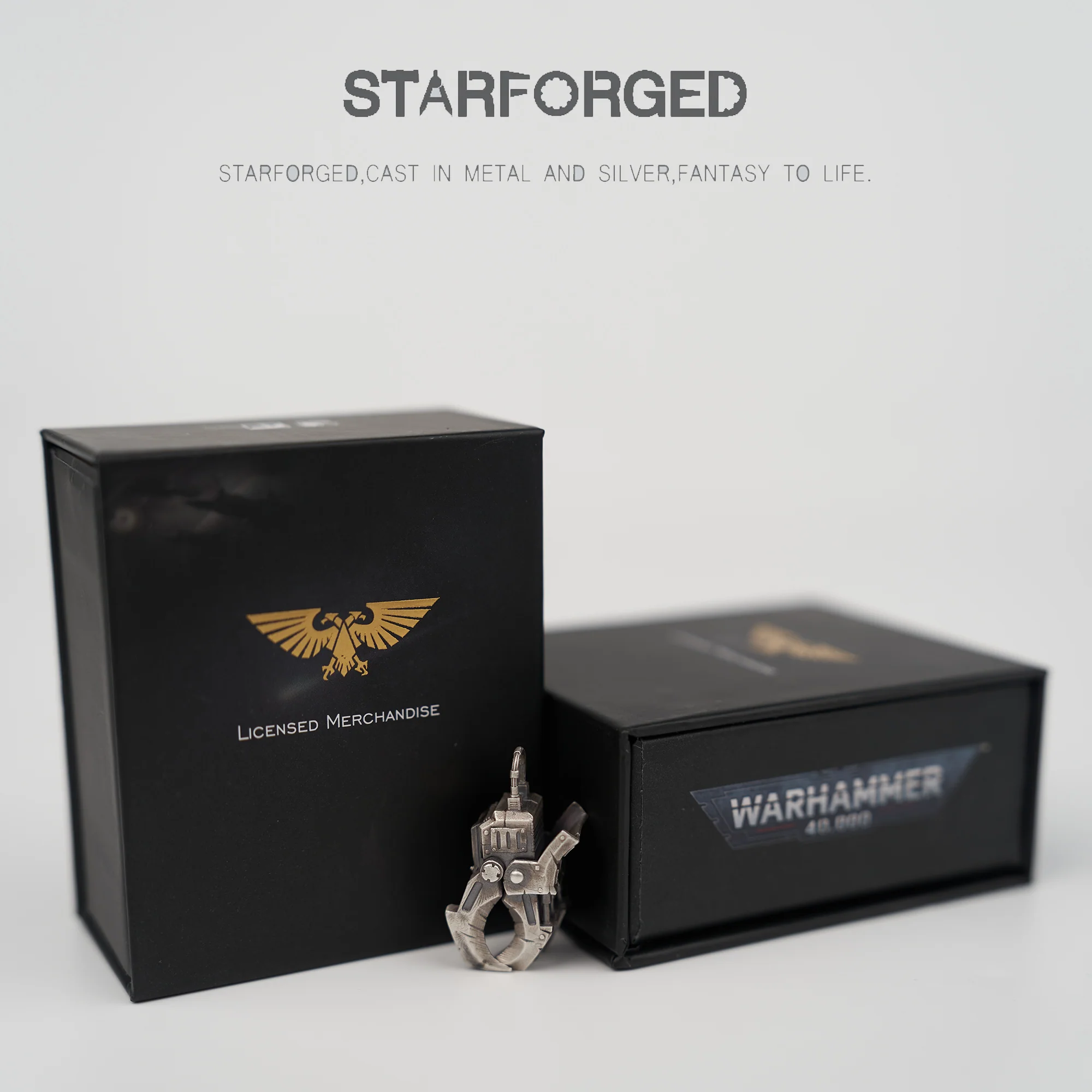 Starforged Ghazghkull Thraka Warhammer 40K Orks Sterling Silver Men's Necklace Prophet of the Waaagh! - Image 5