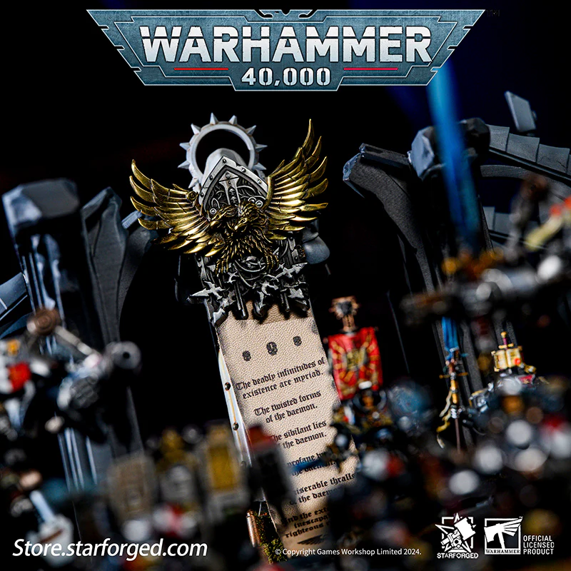 Starforged Grey Knights  Warhammer 40K Brooch Pin Badge Imperial Aquila Horus Heresy Legion Medal Refrigerator Magnet - Image 3