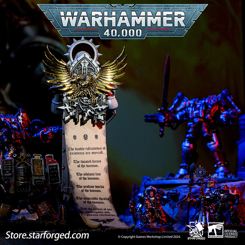 Starforged Grey Knights  Warhammer 40K Brooch Pin Badge Imperial Aquila Horus Heresy Legion Medal Refrigerator Magnet - Image 4
