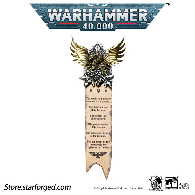 Starforged Grey Knights  Warhammer 40K Brooch Pin Badge Imperial Aquila Horus Heresy Legion Medal Refrigerator Magnet - Image 6